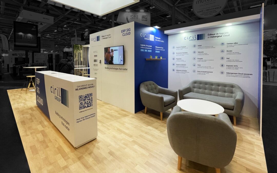 Stand CIRIL GROUP de 36m² au Salon des Maires