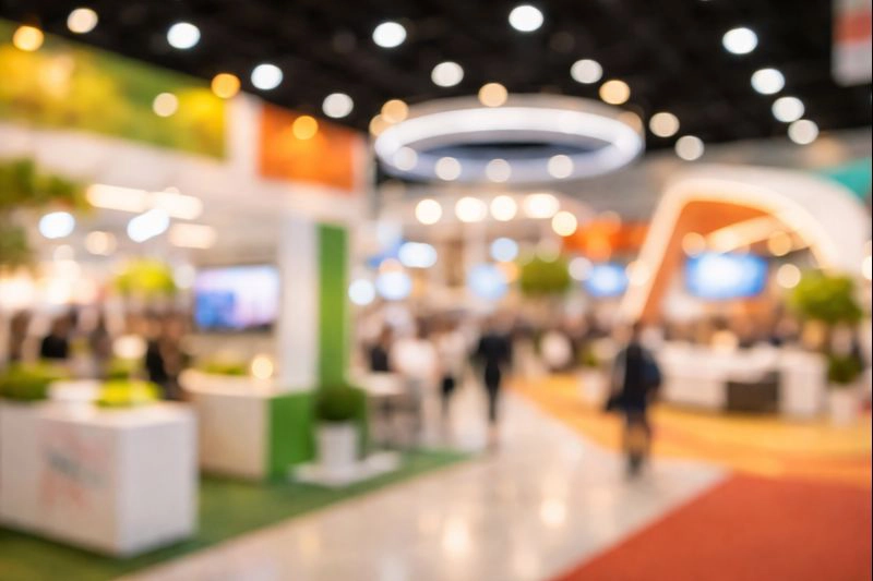 Allée de salon professionnel à Lyon