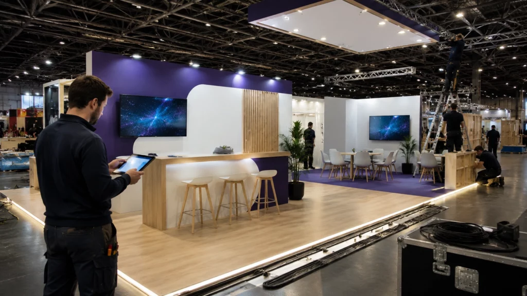électricité stand salon