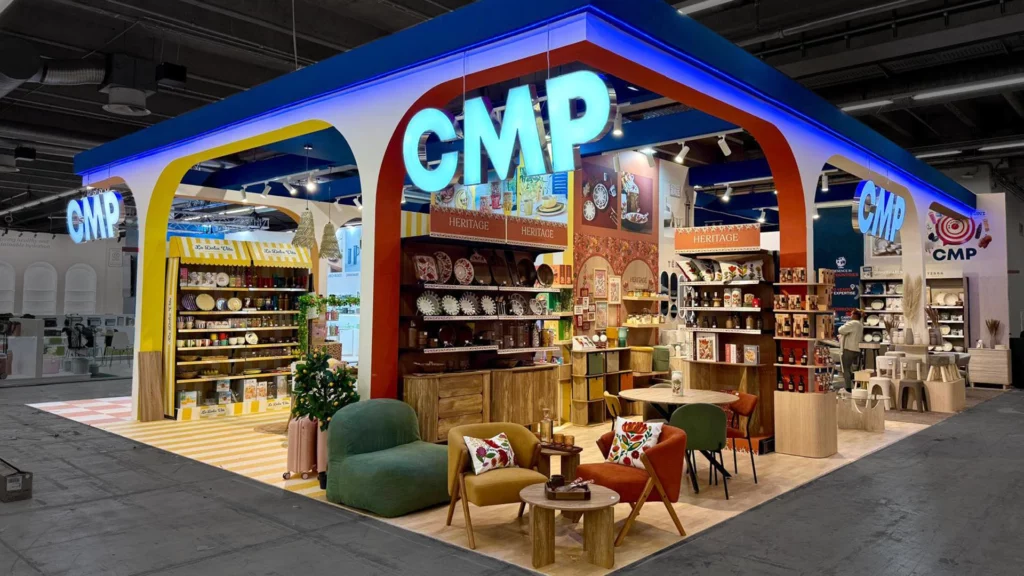 Exemple de signalétique de salon CMP au salon Ambiente