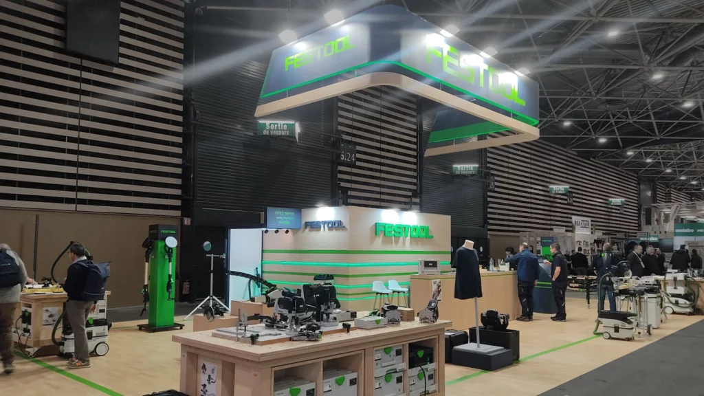 Stand avec réserve Festool à Eurobois